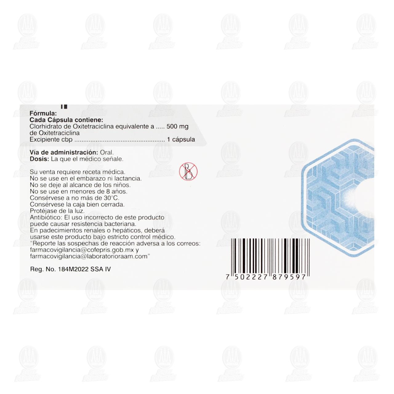 Tervutan 500 mg, 16 C&aacute;psulas. image number 2