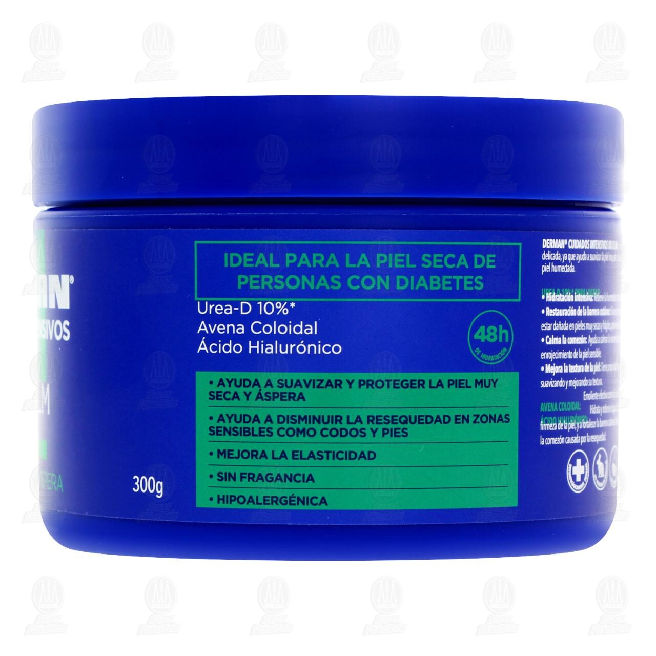 Crema Corporal Derman Cuidados Intensivos DB Calm Piel Muy Seca y &Aacute;spera, 300 gr. image number 2