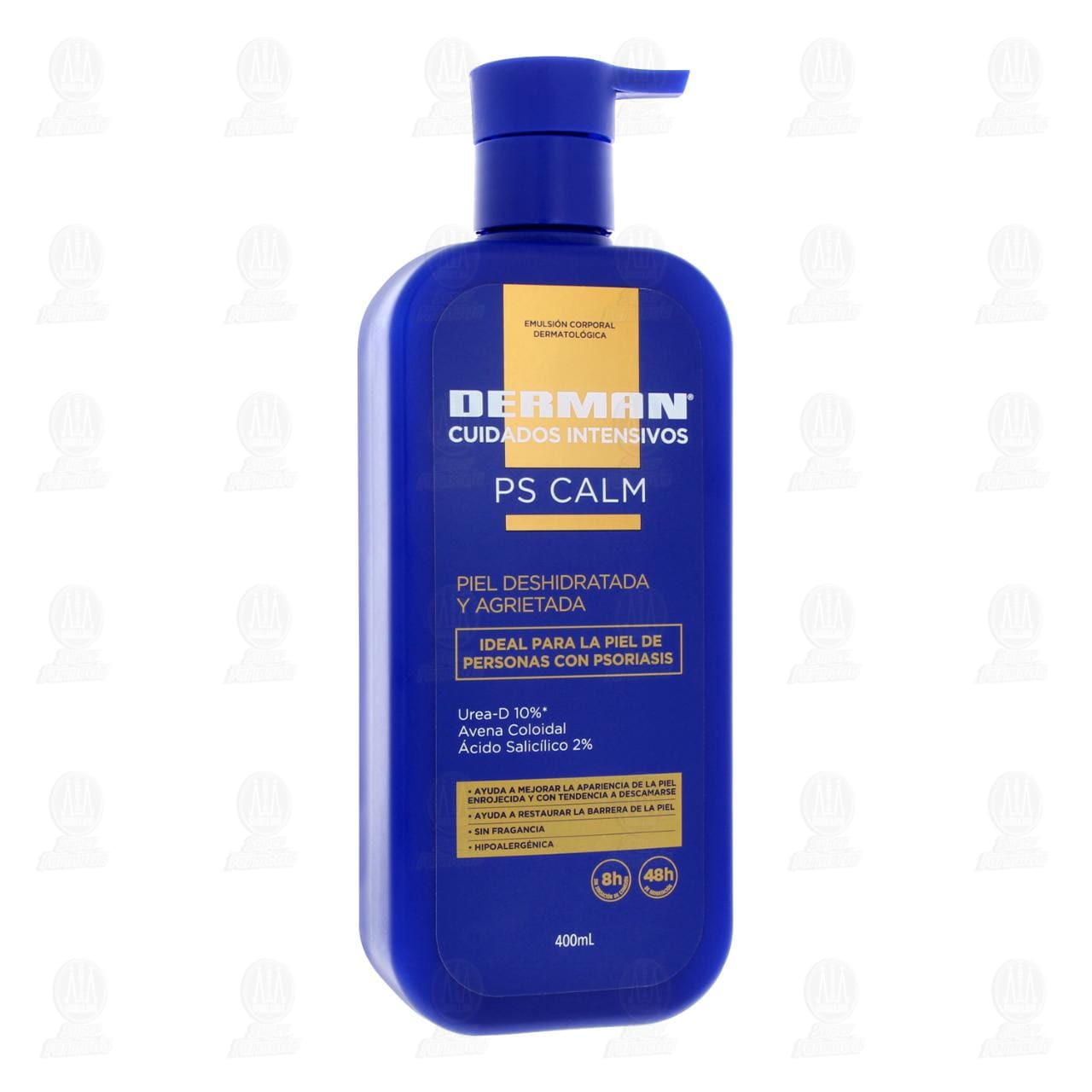 Emulsi&oacute;n Corporal Derman Cuidados Intensivos PS Calm Piel Deshidratada y Agrietada, 400 ml.
