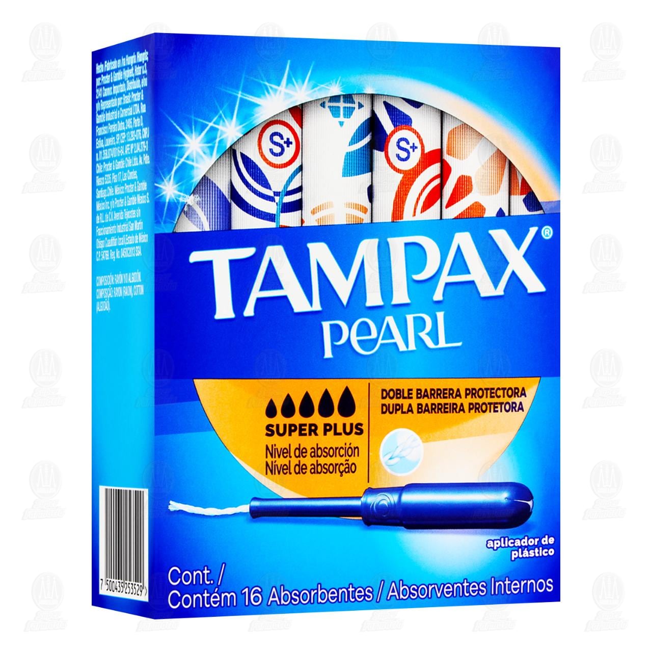Imagen para Tampón Tampax Pearl Super Plus, 16 pzas. Imagen para Tampón Tampax Pearl Super Plus, 16 pzas.
