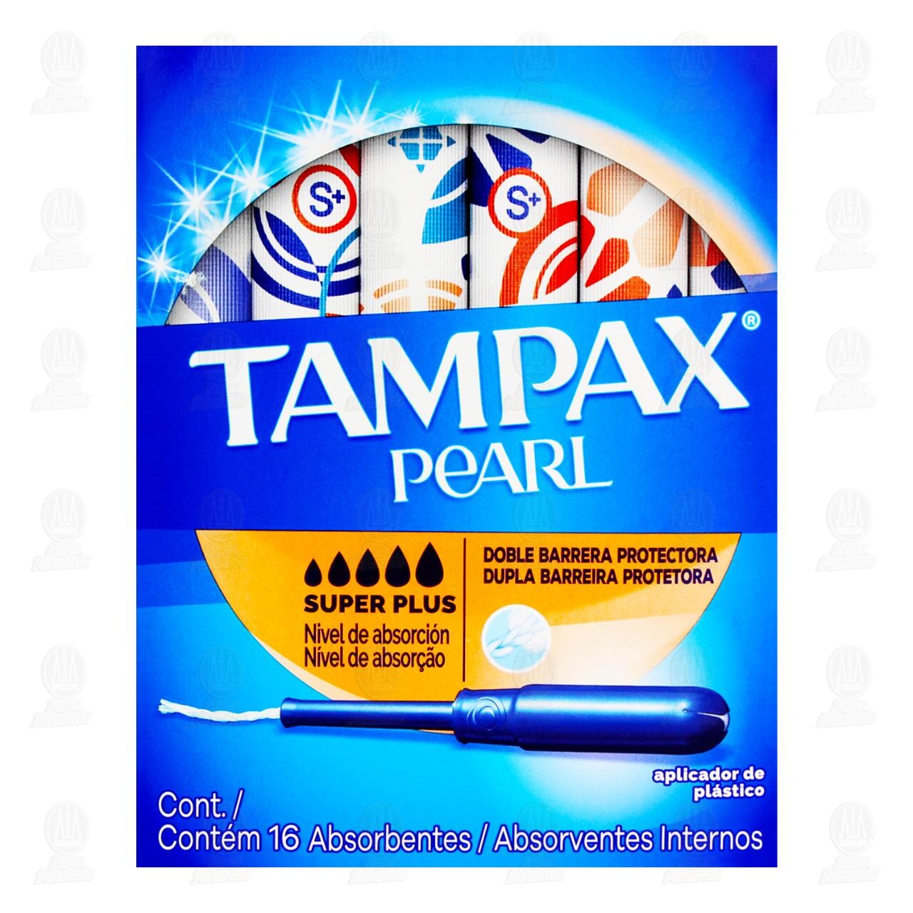 Tampón Tampax Pearl Super Plus, 16 pzas. image number 1