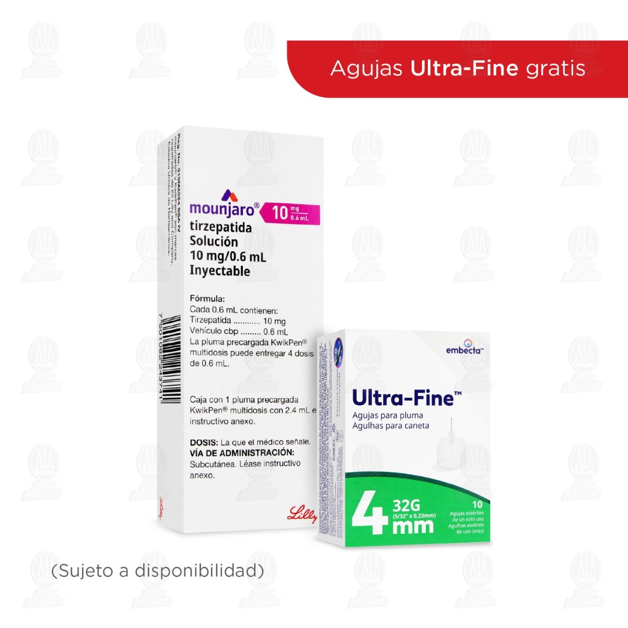 Mounjaro KwikPen 10mg/0.6ml en Pluma Precargada Soluci&oacute;n Inyectable, 2.4 ml. image number 2