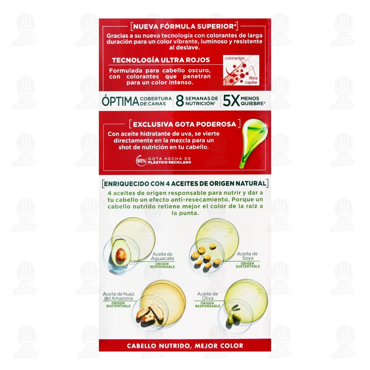 Tinte Garnier Nutrisse Color&iacute;ssimas Rojo Carm&iacute;n (4462), 1 pz. image number 2