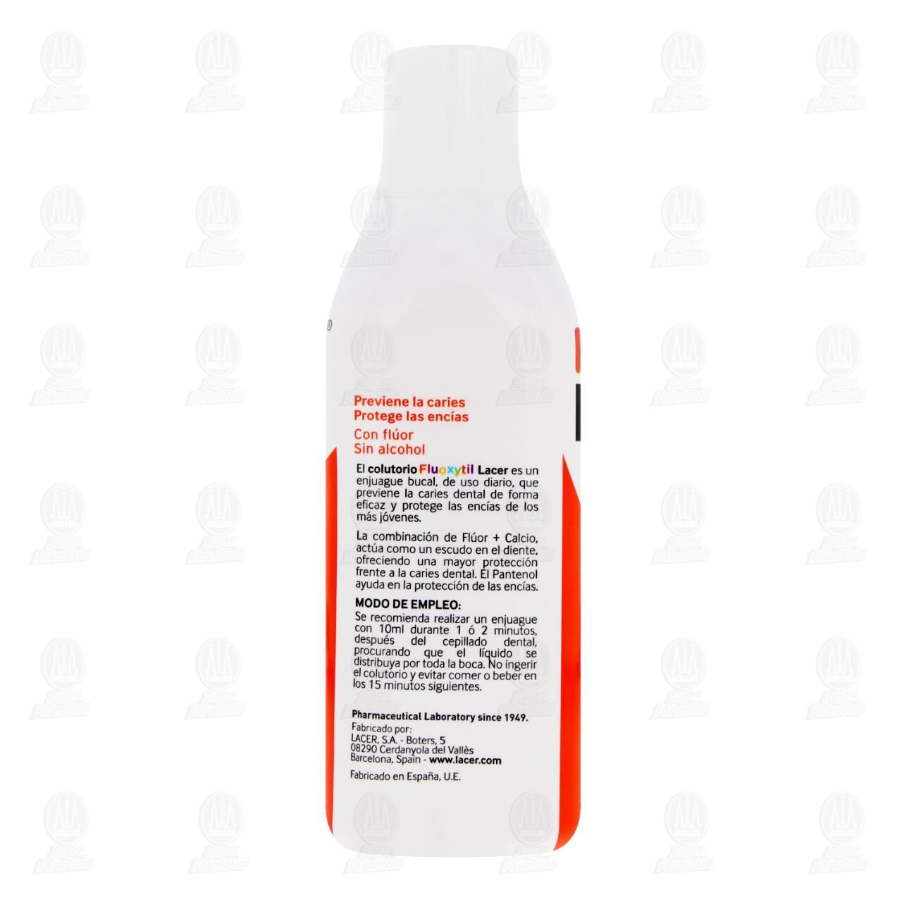 Fluoxytil Lacer Enjuague Bucal Sabor Fresa, 500 ml. image number 2