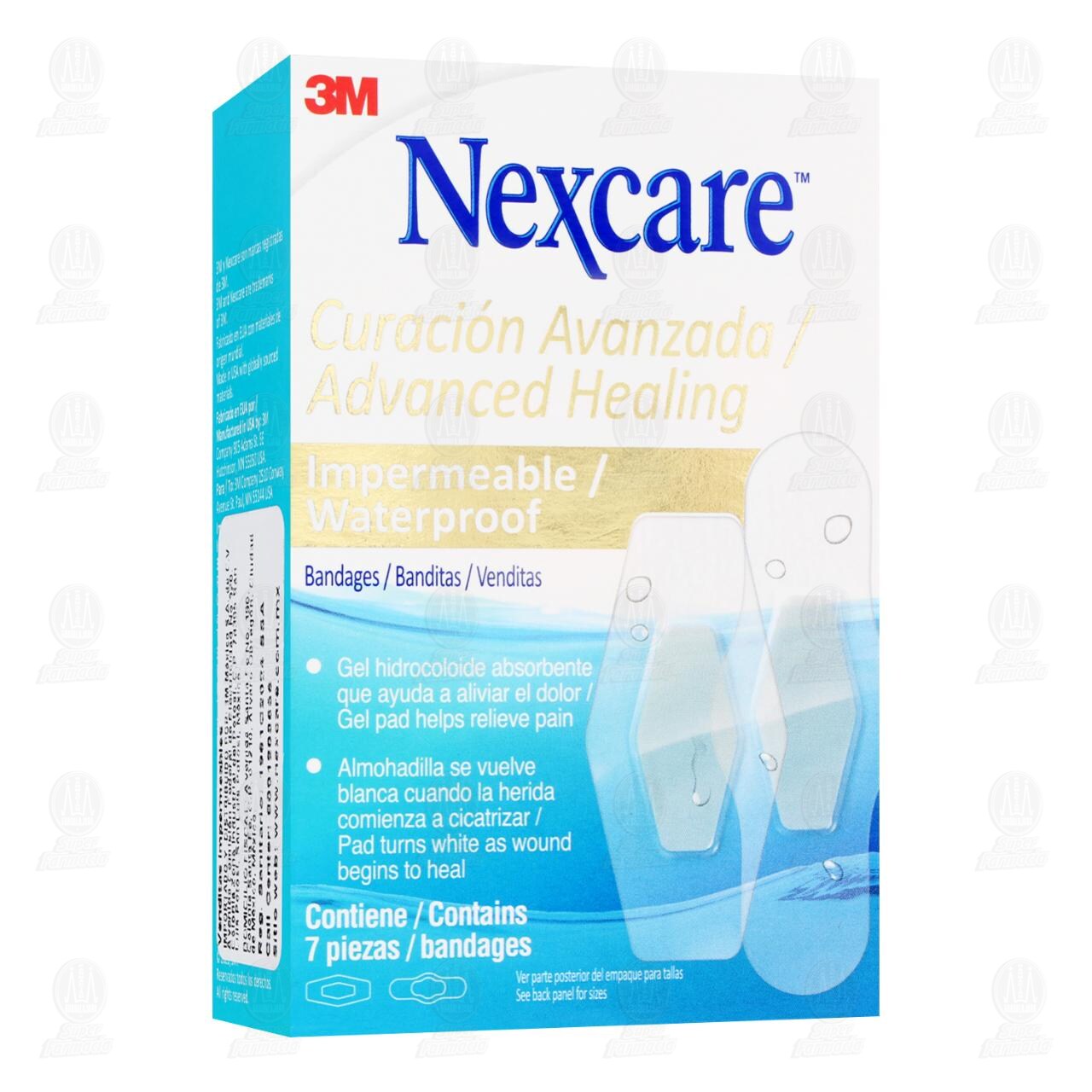 3M Nexcare Curaci&oacute;n Avanzada Venditas Impermeables, 7 pzas. image number 0