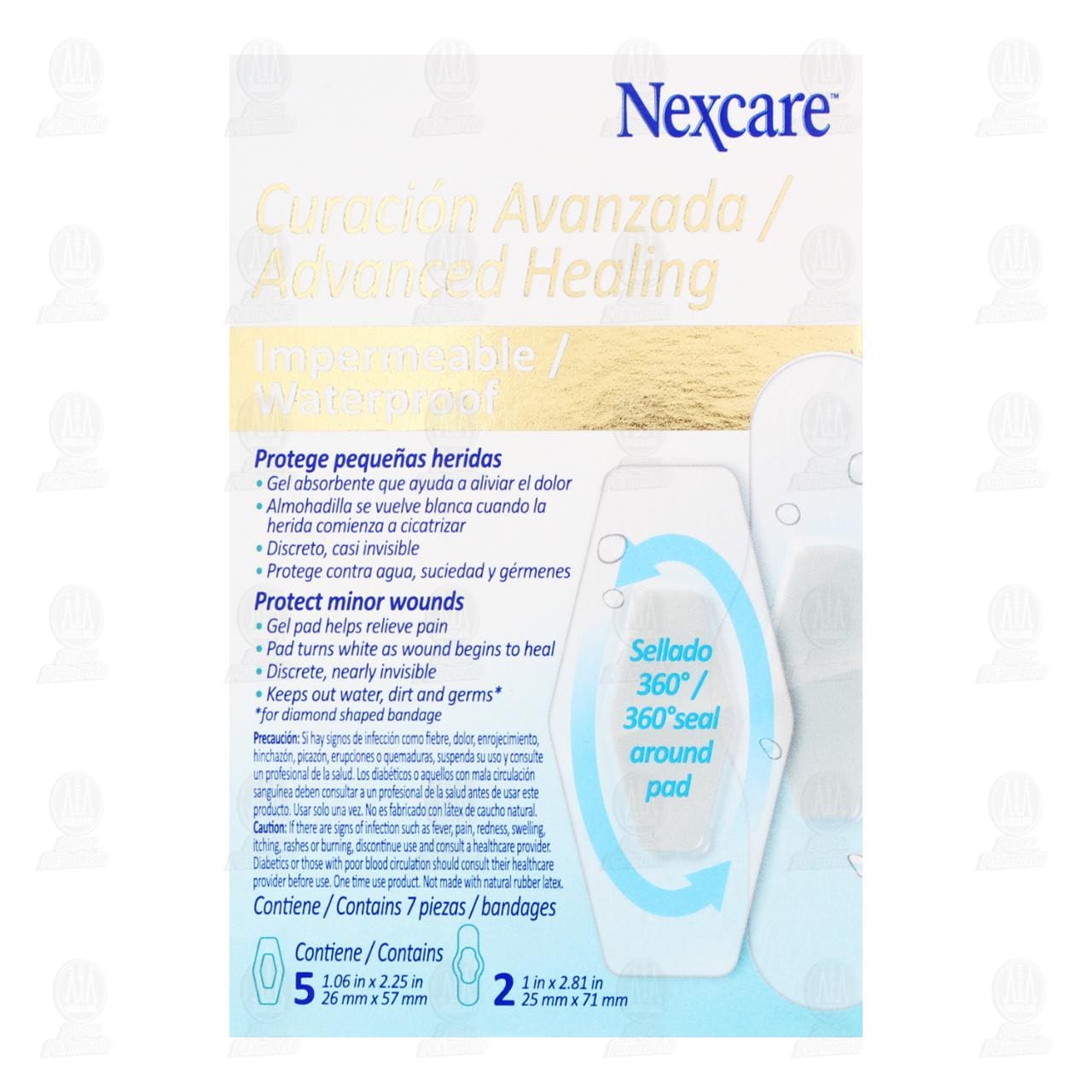 3M Nexcare Curaci&oacute;n Avanzada Venditas Impermeables, 7 pzas. image number 2