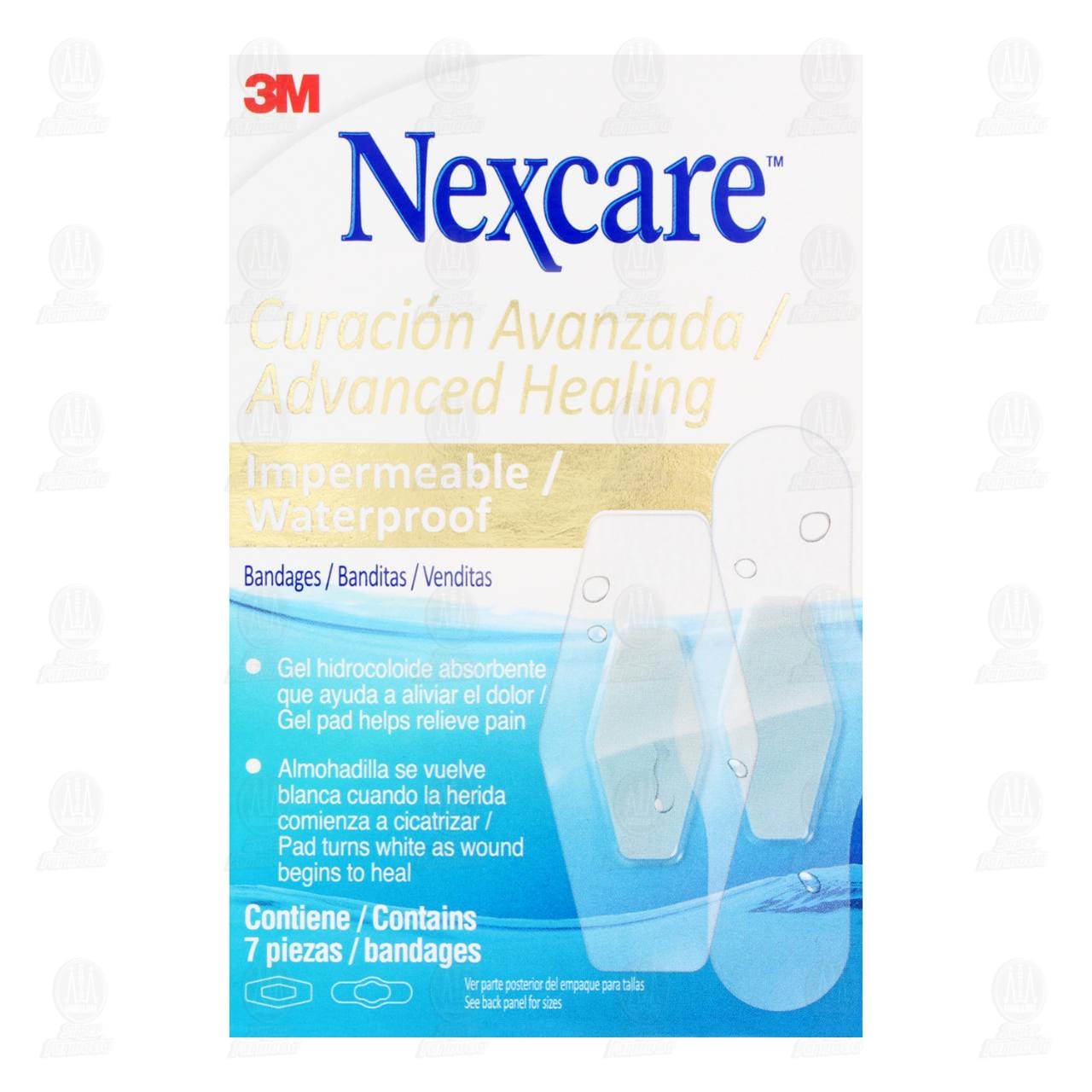 3M Nexcare Curaci&oacute;n Avanzada Venditas Impermeables, 7 pzas. image number 1