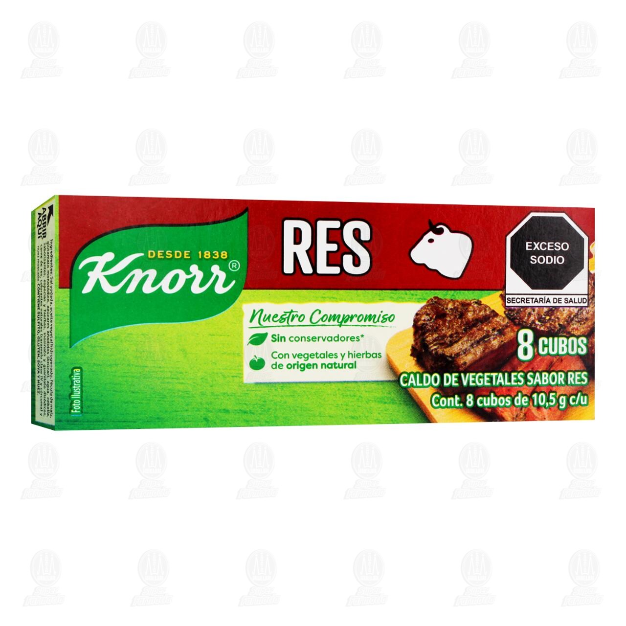 Caldo de Res Knorr en Cubos, 8 pzas.
