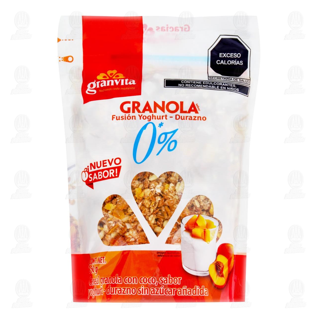 Granola Granvita Fusión Yoghurt y Durazno, 350 gr.
