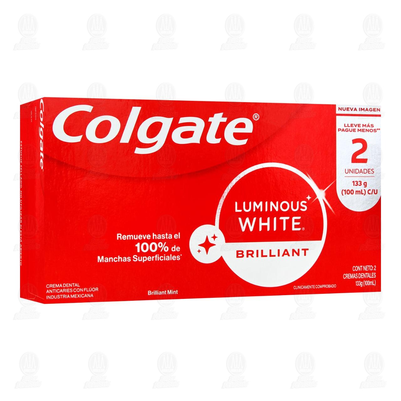 Pack Pasta Dental Colgate Luminous White Brilliant, 2 pzas de 100 ml. image number 0