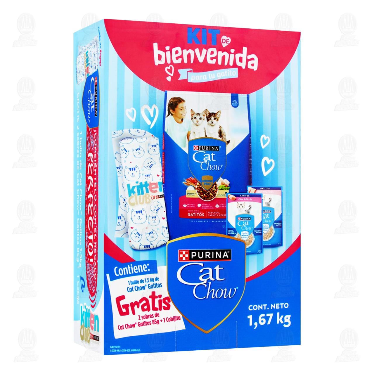 Kit Purina Cat Chow de Bienvenida para tu Gatito, 3 pzas.