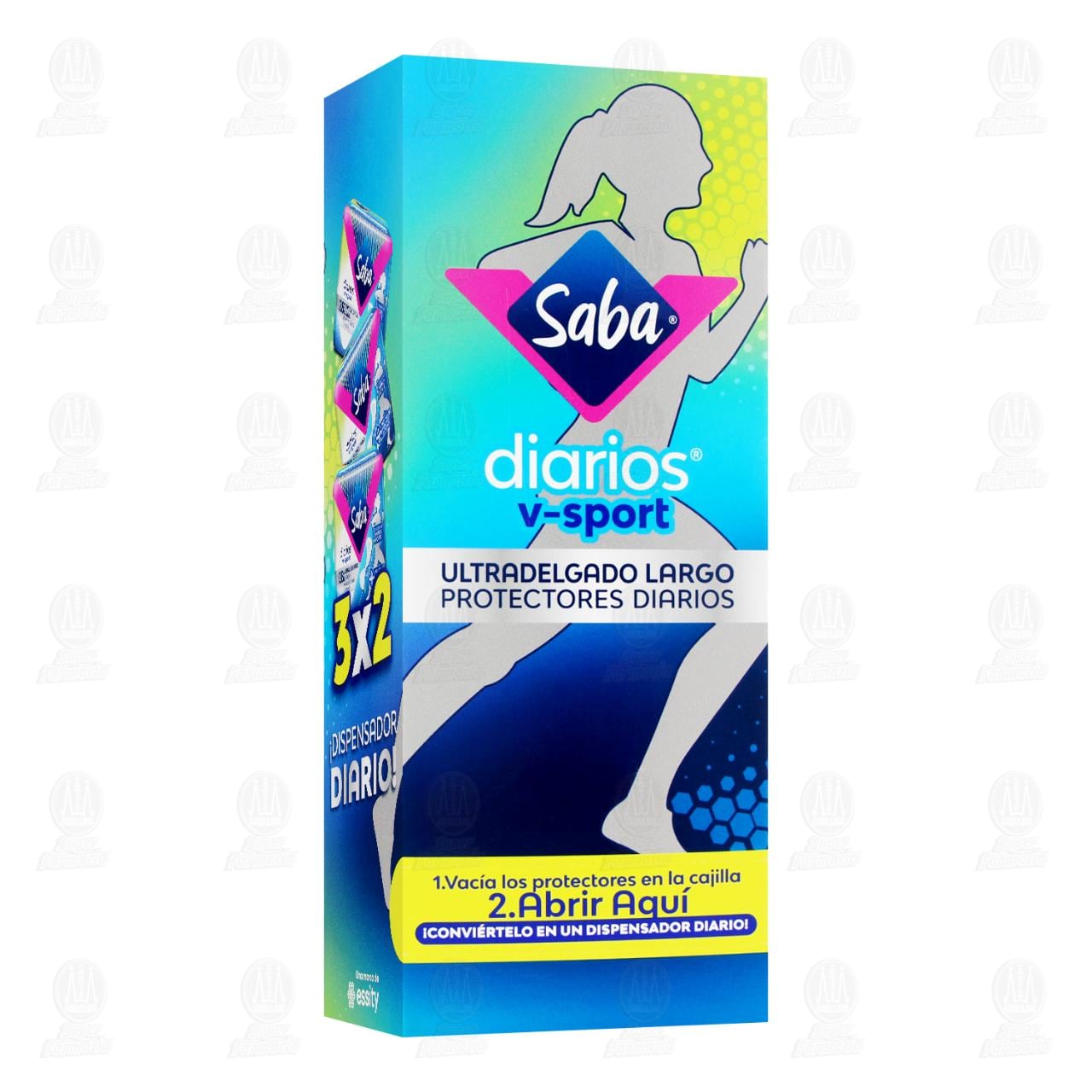 Imagen para Pack Protectores Diarios Saba V-Sport Ultradelgado Largo, 84 pzas.