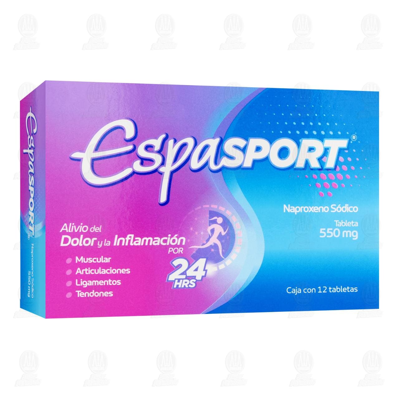 Espasport 550 mg, 12 Tabletas. image number 0