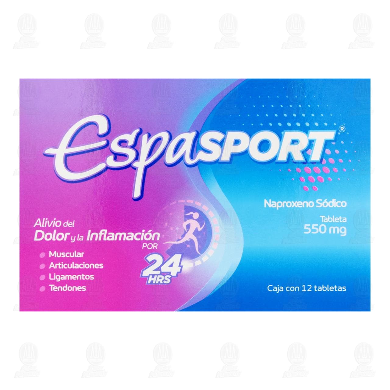 Espasport 550 mg, 12 Tabletas. image number 1