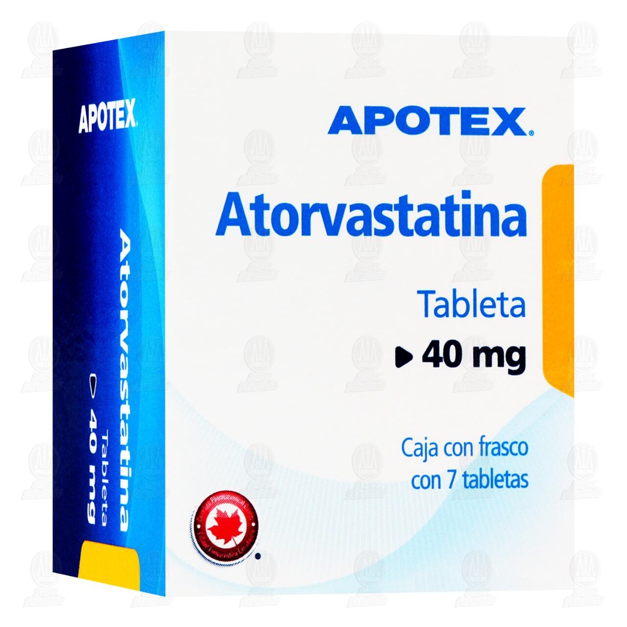 Atorvastatina 40 mg, 7 Tabletas. image number 0