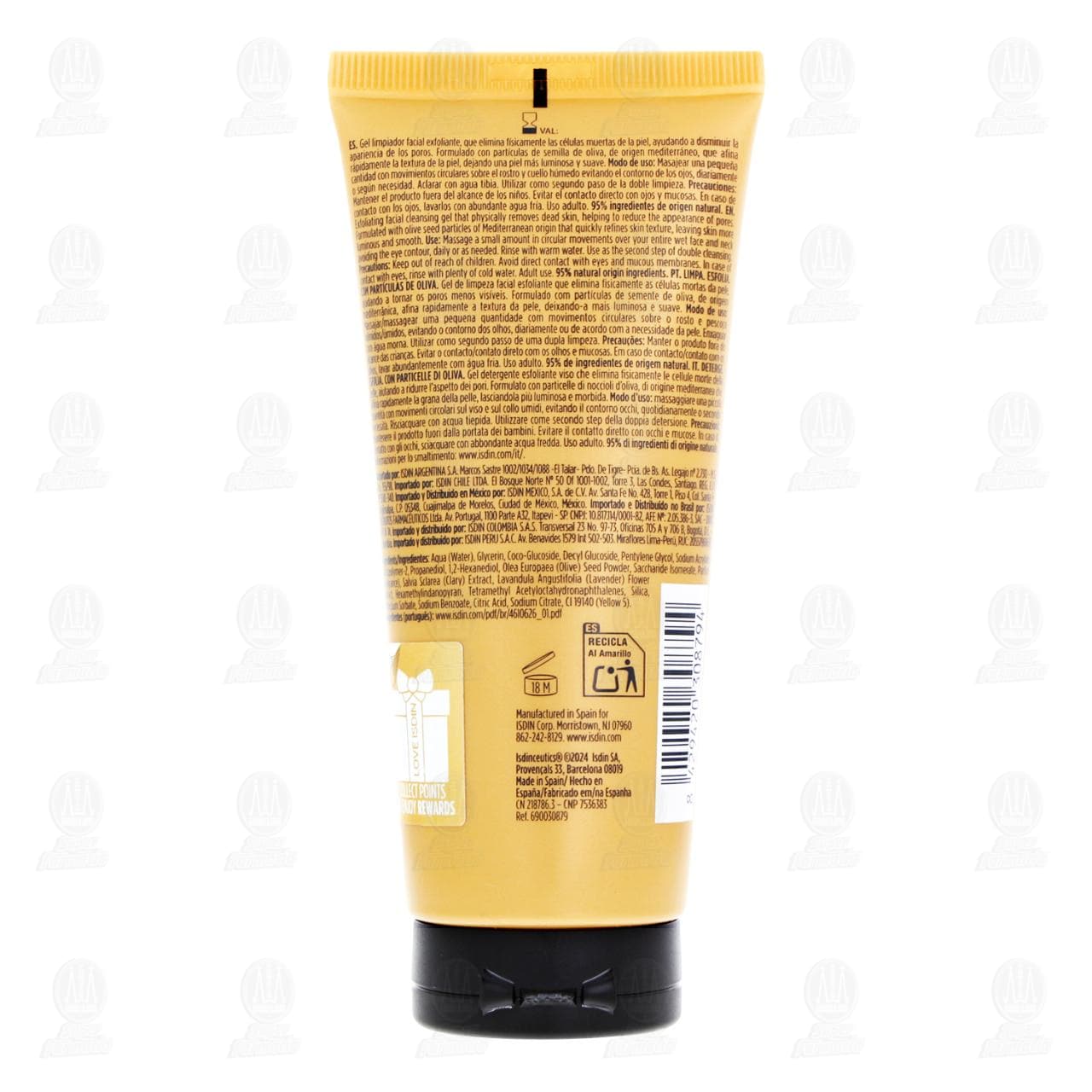 Isdin Isdinceutics Gel Limpiador Exfoliante Essential Scrub con Part&iacute;culas de Oliva, 100 gr. image number 1