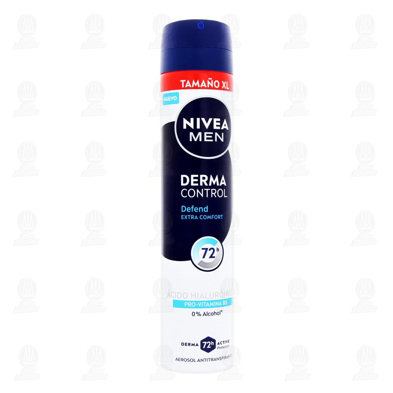 Nivea Men Antitranspirante Derma Control Defend Extra Comfort XL Aerosol, 200 ml.