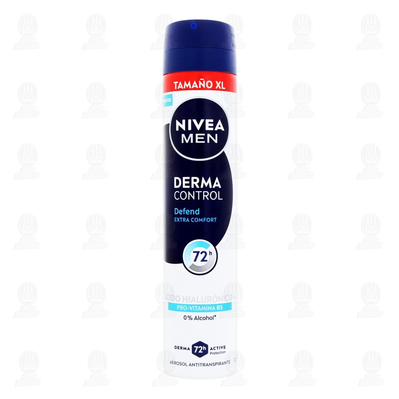 Nivea Men Antitranspirante Derma Control Defend Extra Comfort XL Aerosol, 200 ml. image number 1