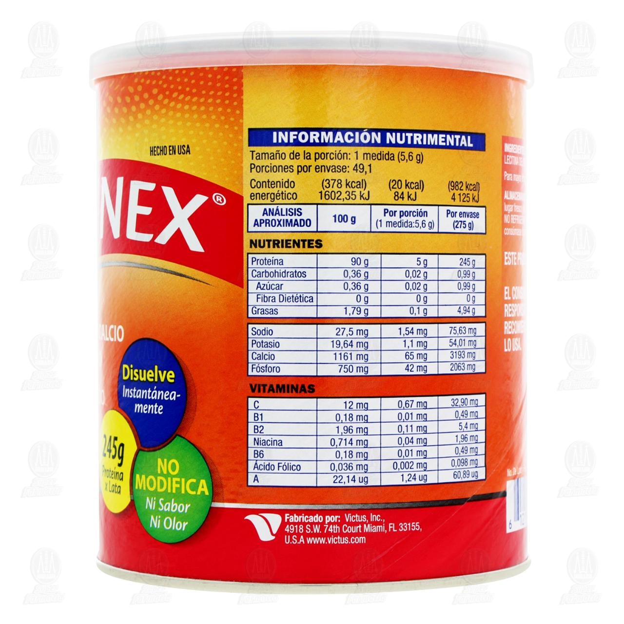 Proteinex en Polvo, 275 gr. image number 2