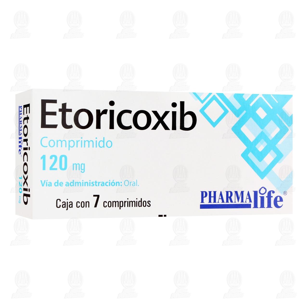 Etoricoxib 120 mg, 7 Comprimidos Pharmalife. image number 0