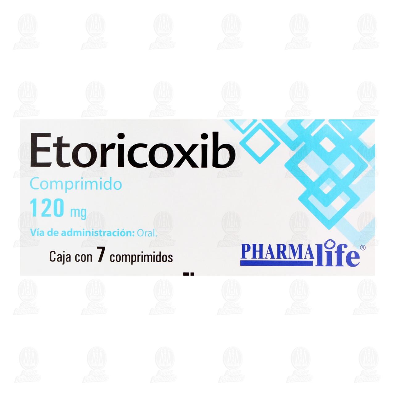 Etoricoxib 120 mg, 7 Comprimidos Pharmalife. image number 1