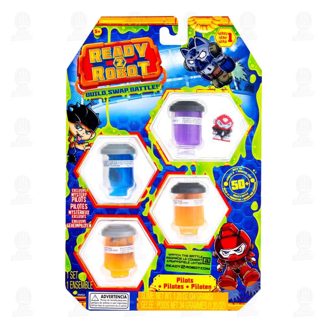 Imagen para Set de Pilotos Ready 2 Robot con Slime, 1 pz.