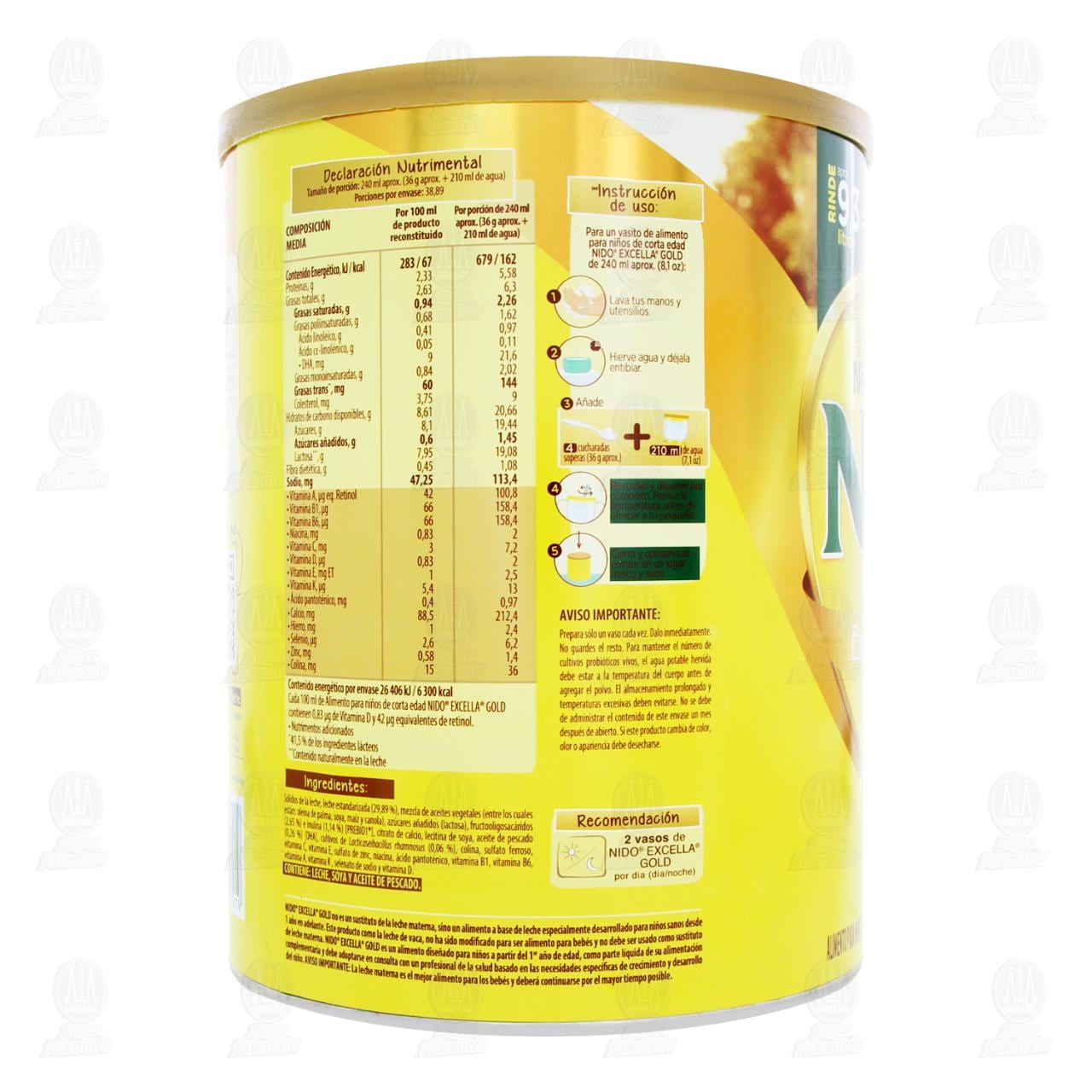 Alimento para Ni&ntilde;os Nido Excella Gold, 1.4 kg. image number 2