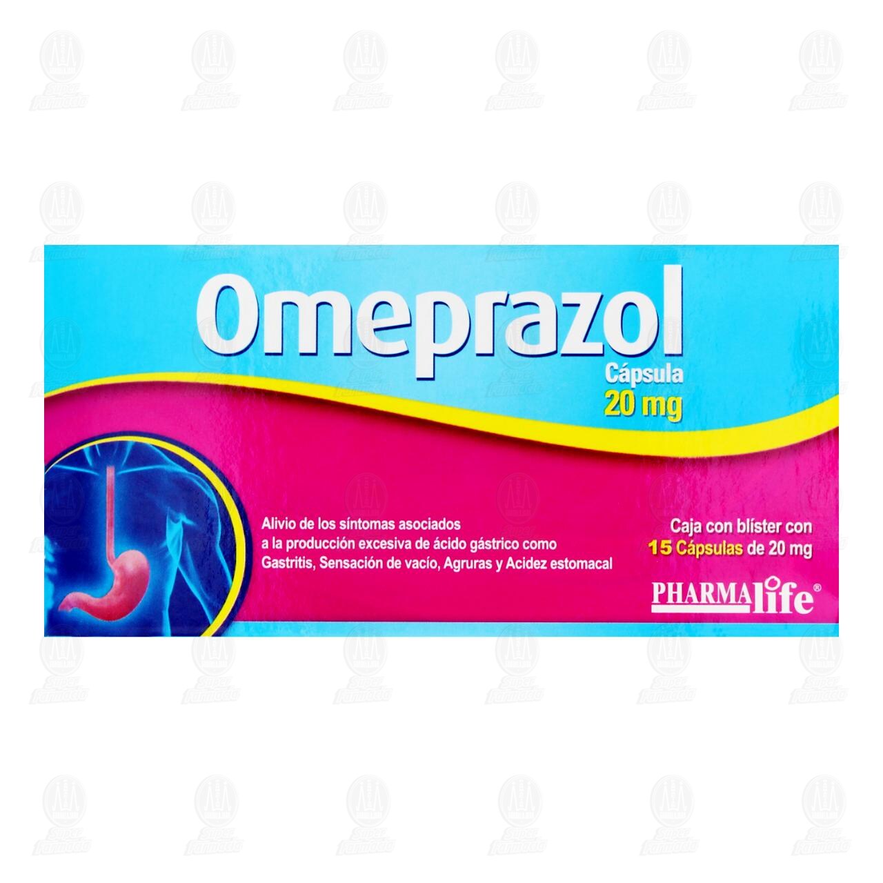 Omeprazol 20 mg, 15 C&aacute;psulas Pharmalife. image number 1