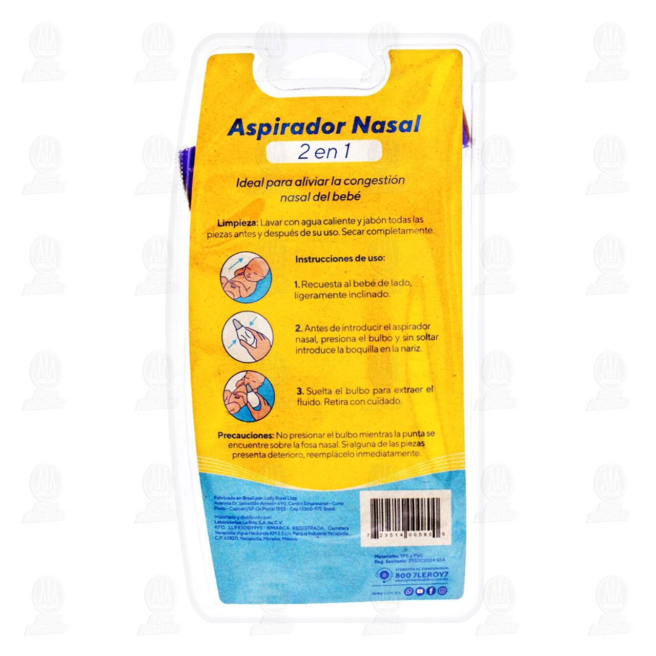 Aspirador Nasal Le Roy 2 en 1, 1 pz. image number 1