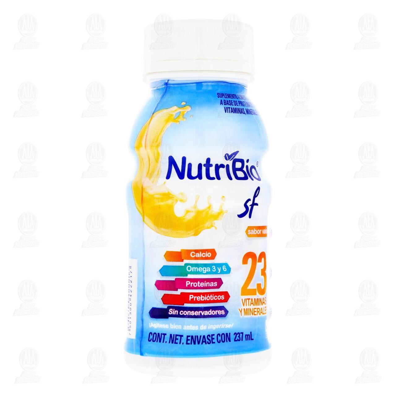 Nutribio Sf Sabor Vainilla, 237 ml. image number 0