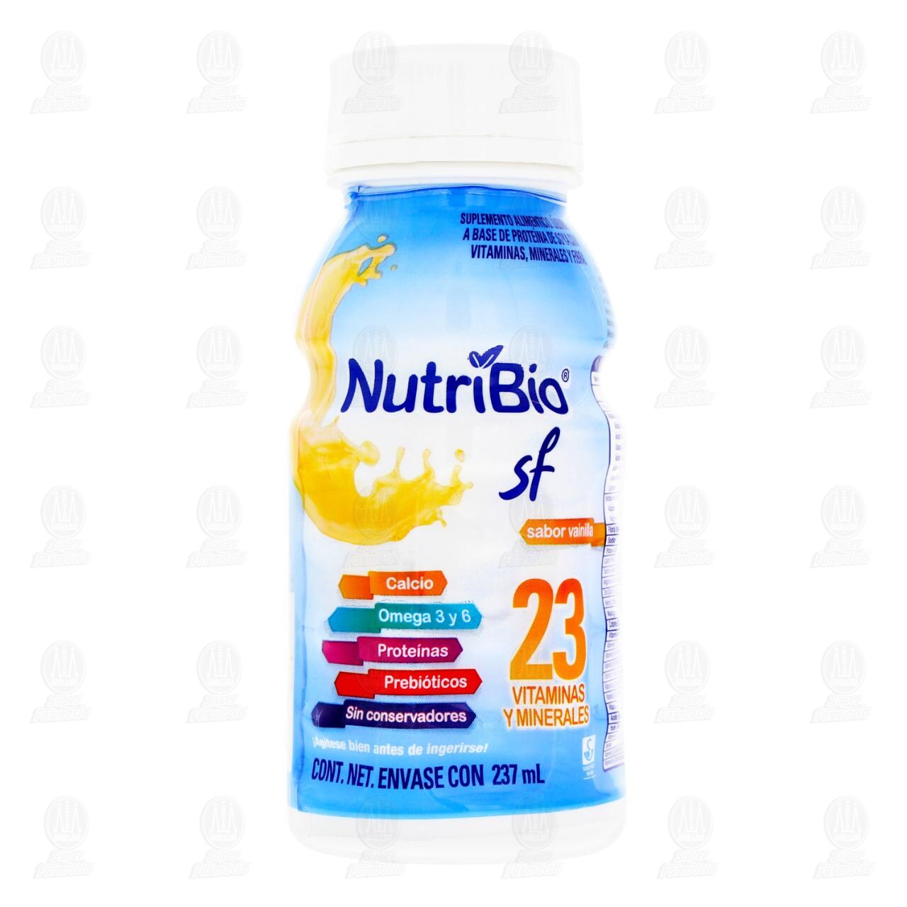 Nutribio Sf Sabor Vainilla, 237 ml. image number 1