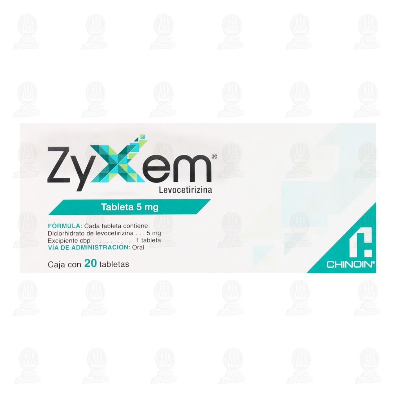 Zyxem 5 mg, 20 Tabletas. image number 2
