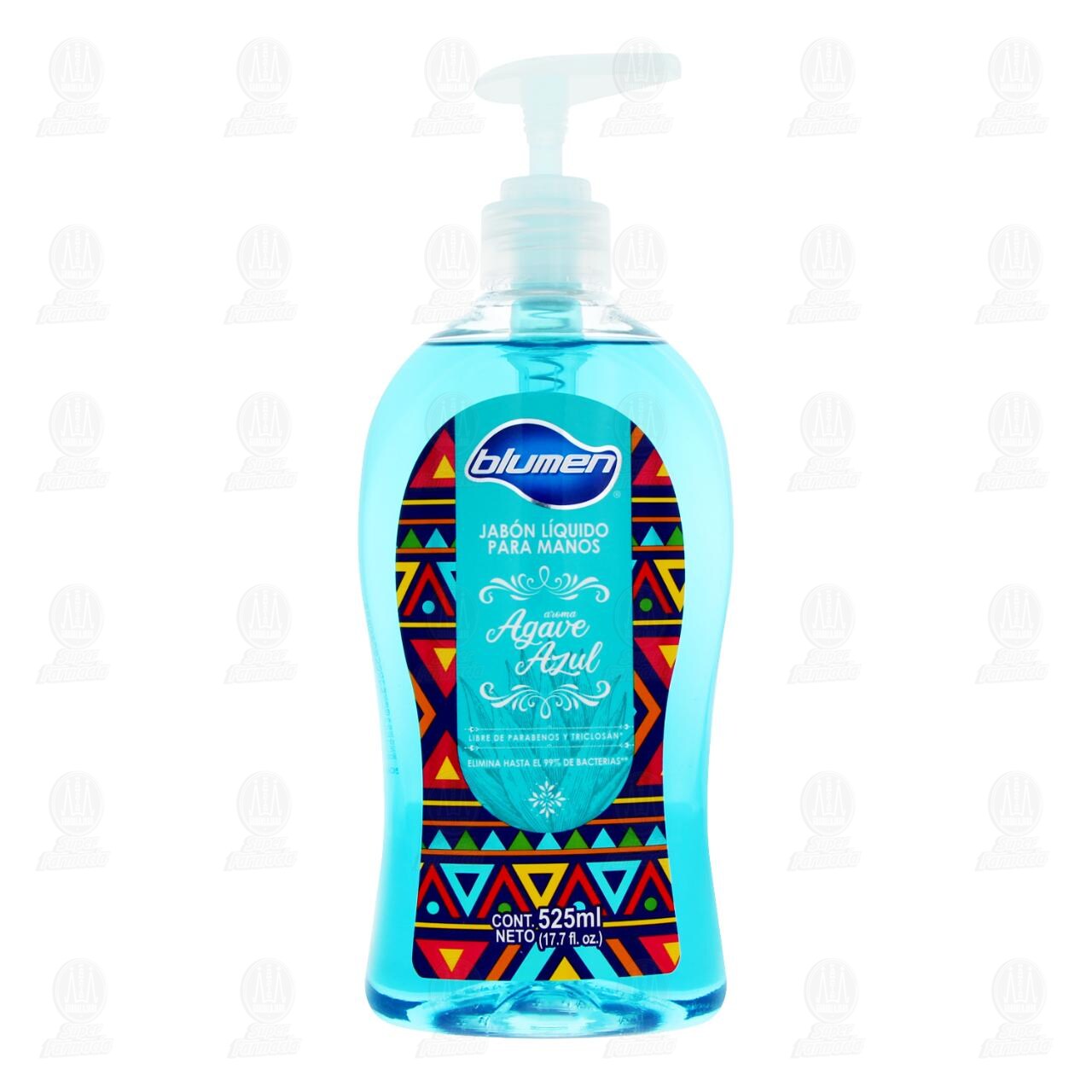 Jab&oacute;n L&iacute;quido Blumen Aroma Agave Azul para Manos, 525 ml. image number 1