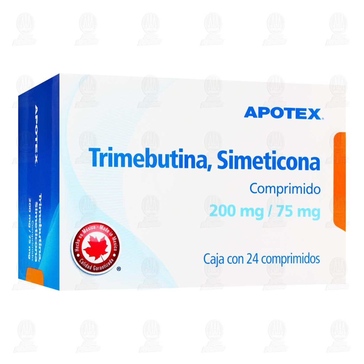 Imagen para Trimebutina, Simeticona 200mg/75mg, 24 Comprimidos.