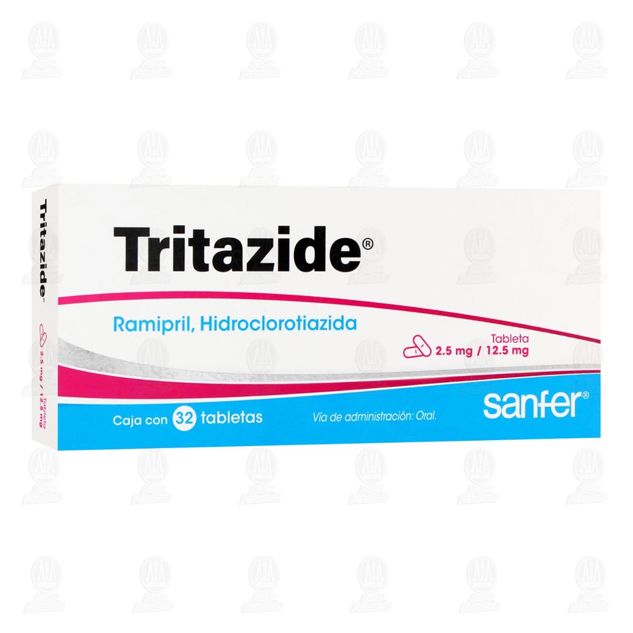 Imagen para Tritazide 2.5mg/12.5mg, 32 Tabletas.