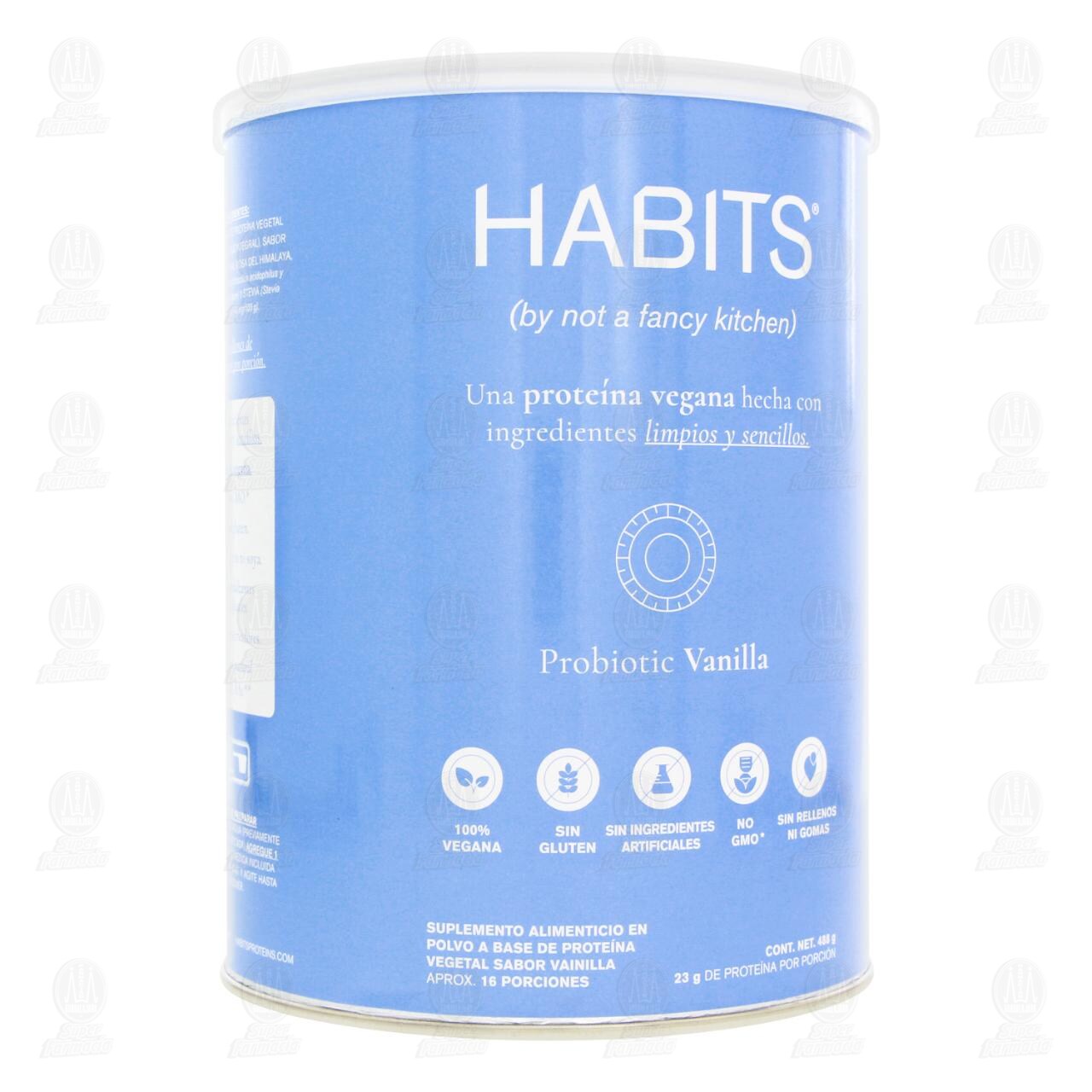 Habits Probiotic Vanilla Suplemento Alimenticio, 488 gr.