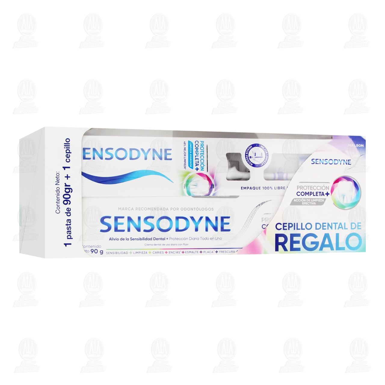 Pack Sensodyne Protección Completa+ Pasta Dental 90 gr + Cepillo Dental de Regalo, 2 pzas. image number 0