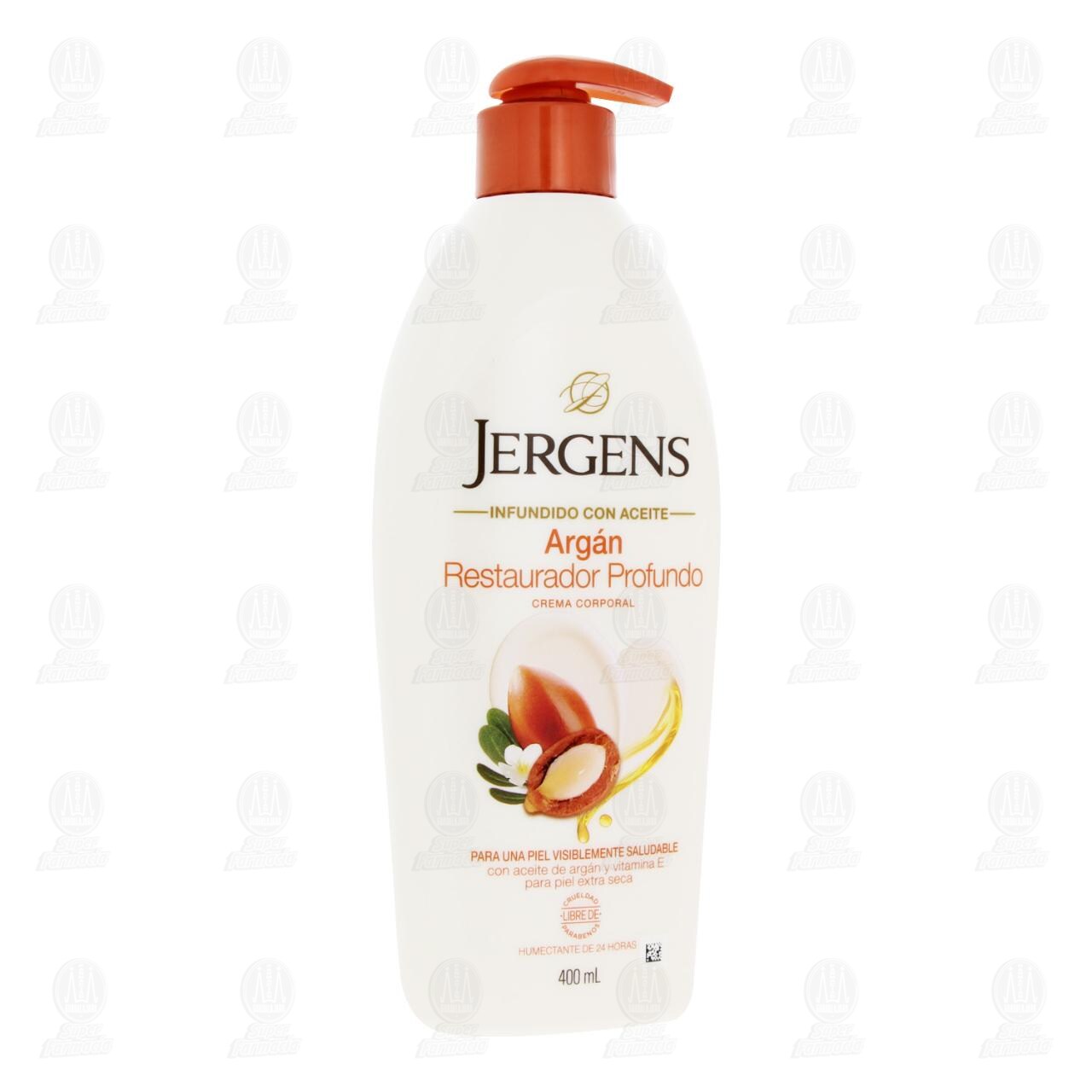 Crema Corporal Jergens Arg&aacute;n Restaurador Profundo, 400 ml. image number 0
