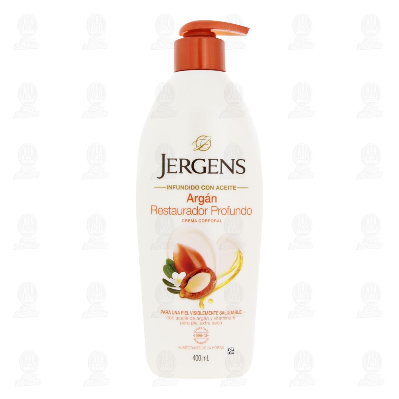 Crema Corporal Jergens Arg&aacute;n Restaurador Profundo, 400 ml. image number 1