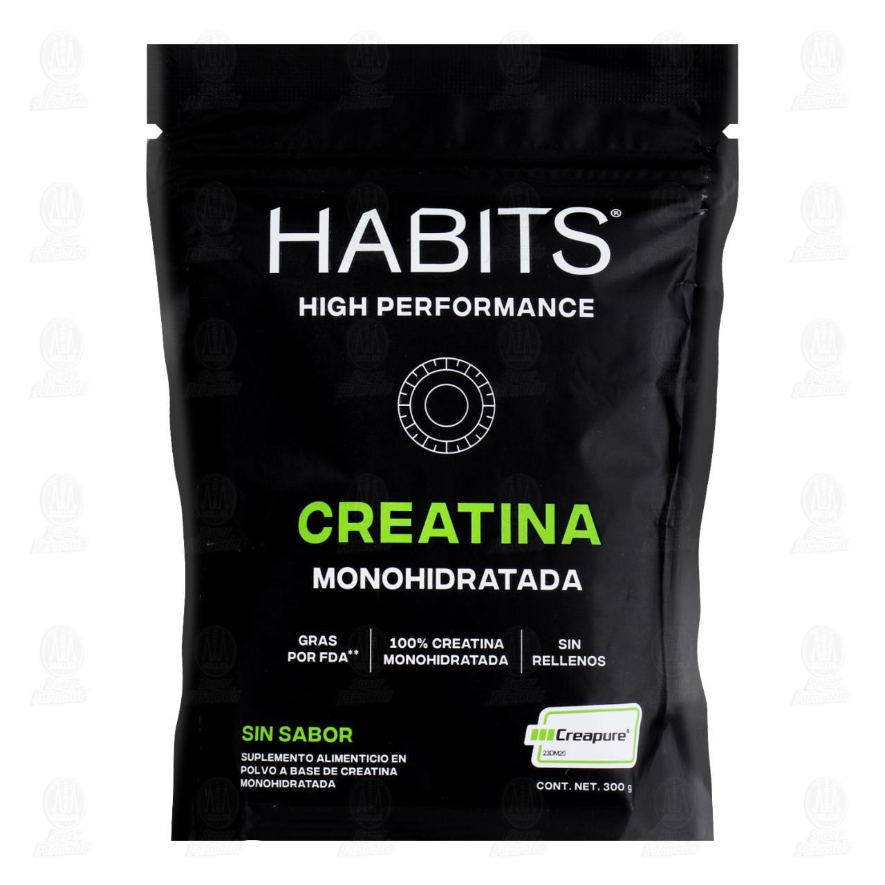 Habits High Performance Creatina Monohidratada Sin Sabor, 300 gr. image number 0