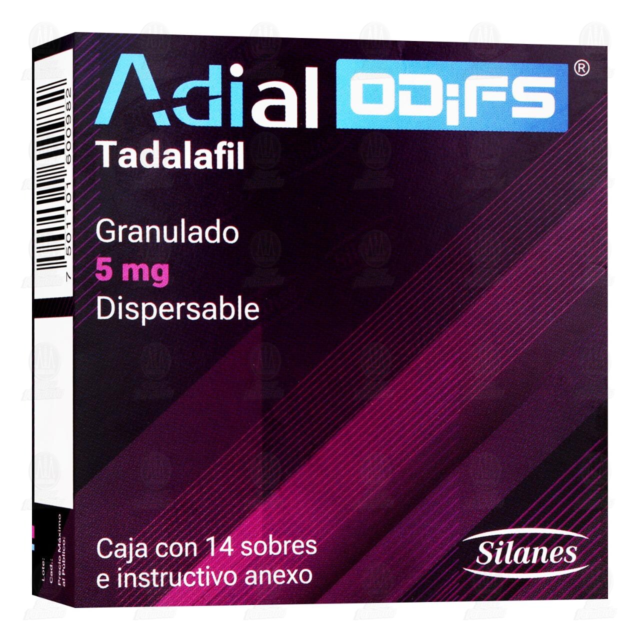 Adial Odifs 5 mg, 14 Sobres Granulados Dispersables. image number 0