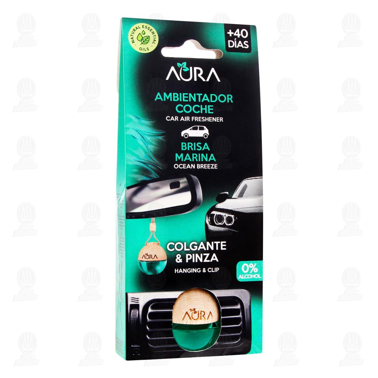 Ambientador para Coche Aura Brisa Marina, 6 ml. image number 0