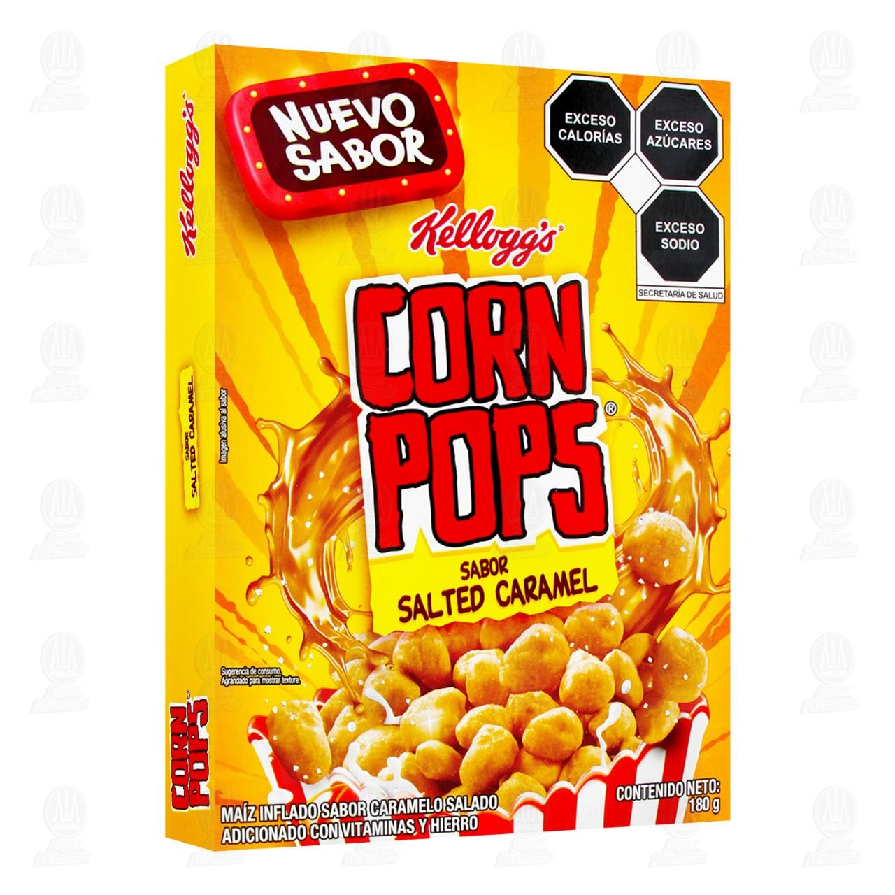 Cereal Corn Pops Kellogg's Salted Caramel, 180 gr.