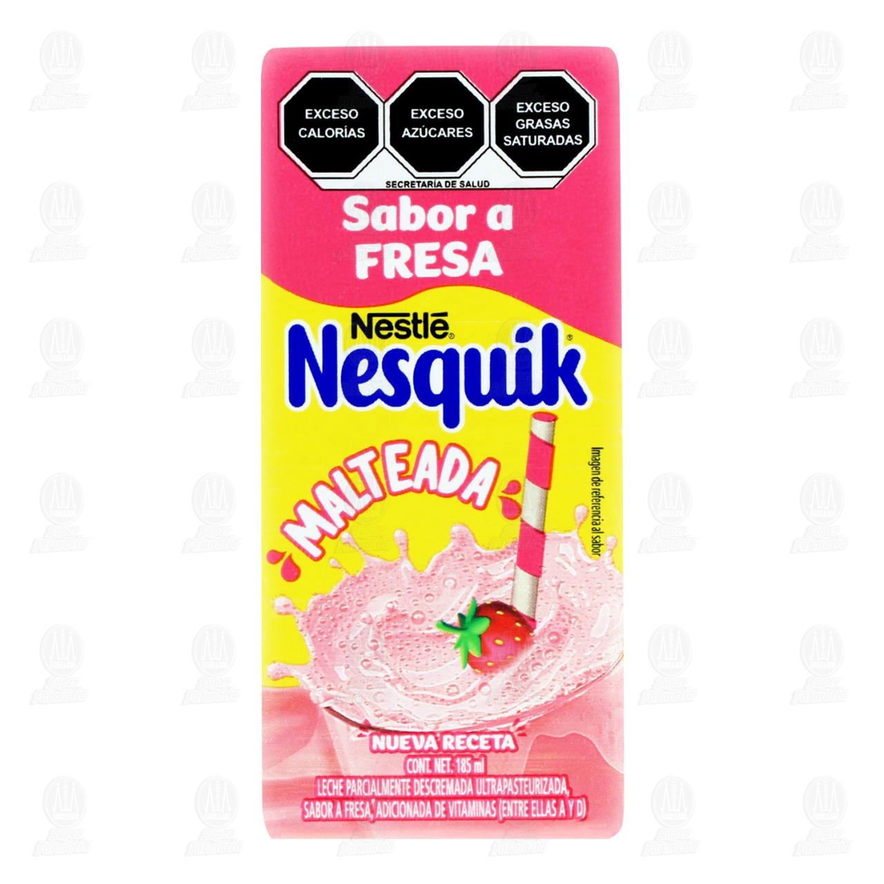 Leche Nesquik Malteada Sabor a Fresa, 185 ml. image number 1