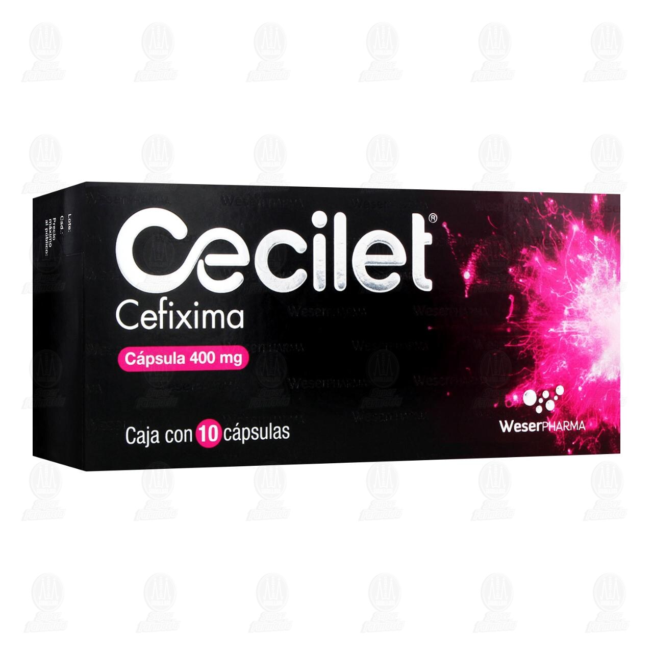 Cecilet 400 mg, 10 C&aacute;psulas. image number 0