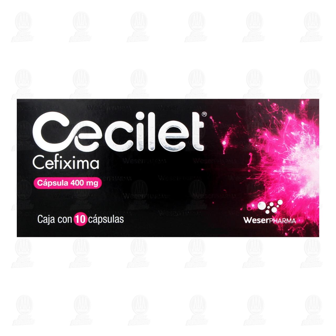 Cecilet 400 mg, 10 C&aacute;psulas. image number 1