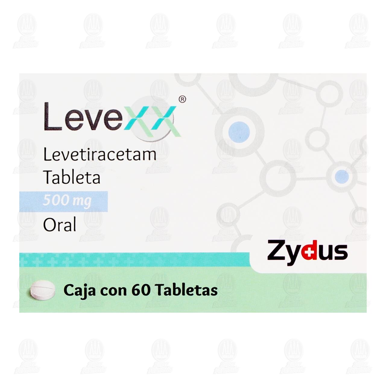 Levexx 500 mg, 60 Tabletas. image number 1