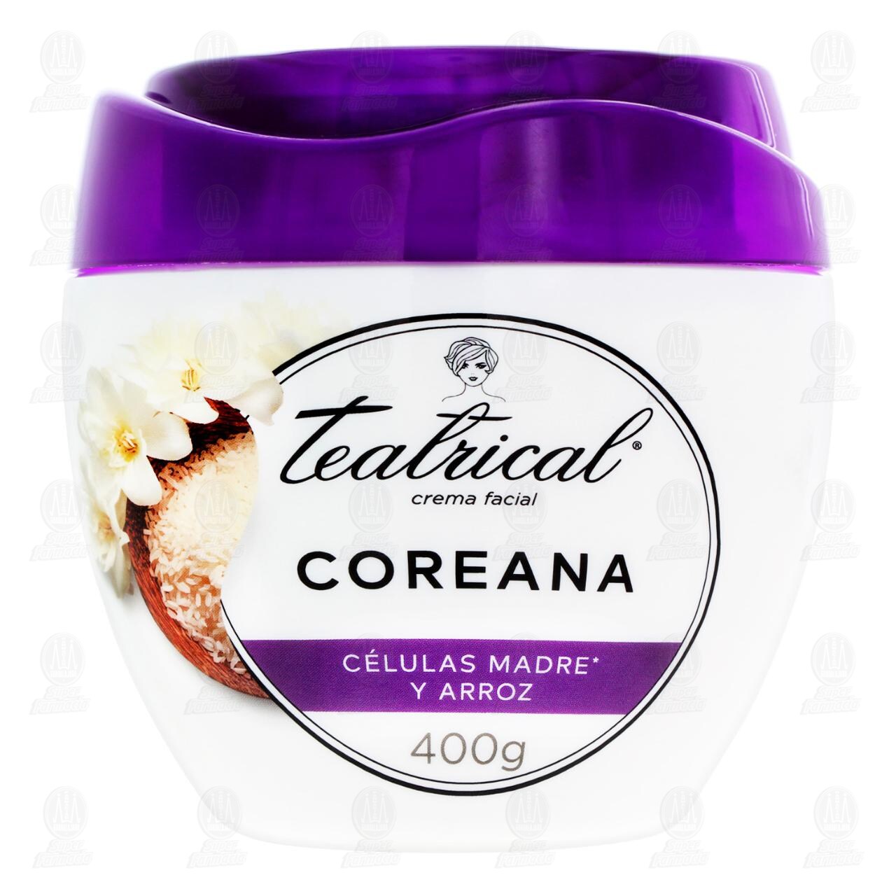 Crema Facial Teatrical Coreana Células Madre y Arroz, 400 gr. image number 1