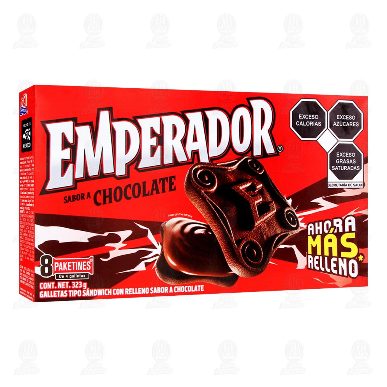 Galletas Emperador Sabor Chocolate, 323 gr.