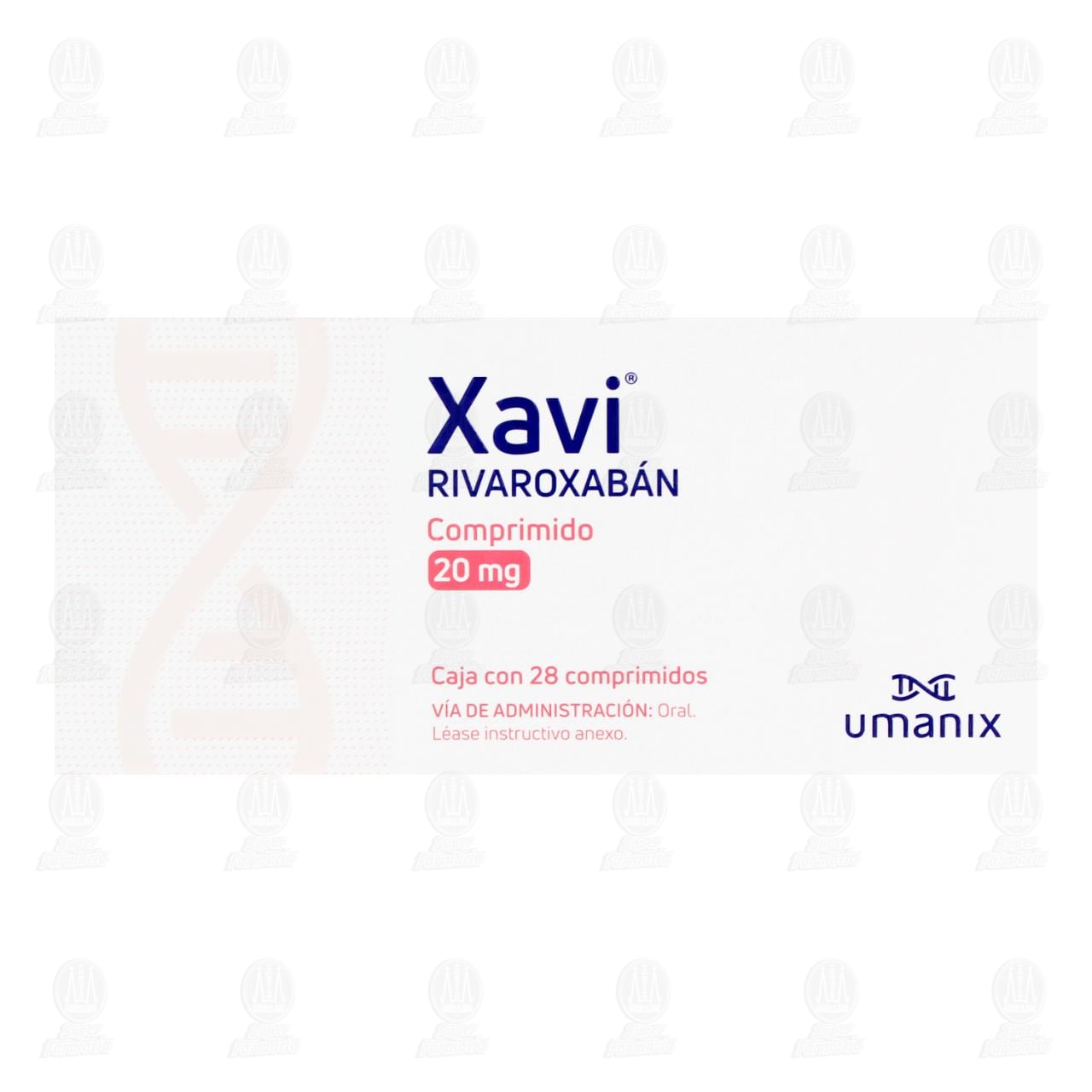 Xavi 20 mg, 28 Comprimidos. image number 1